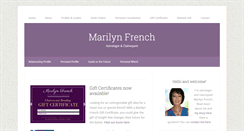 Desktop Screenshot of marilynfrenchastrology.com